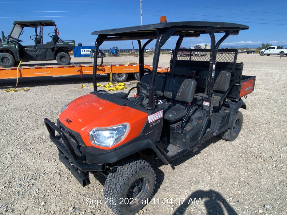 2020 Kubota RTV-X1140W-H Canopy, 4-Seater, Diesel, Windshield Acrylic Clear, LED Strobe, Backup Alarm