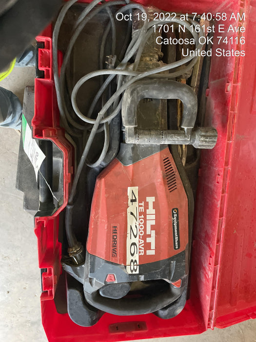 2019 HILTI TE 1000-AVR