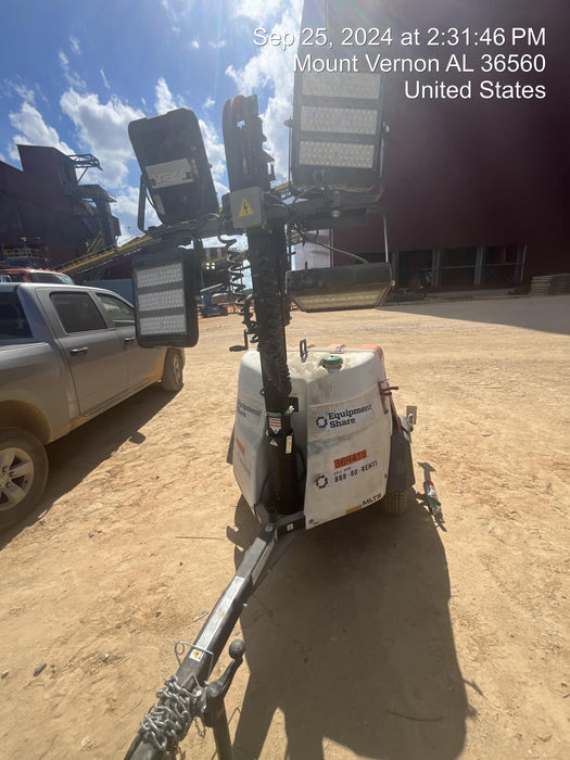 2023 Generac MLT2 Diesel, Flex Switch 120V Input, Powerzone Controller, 
(4) 320W LED Lights, 4kW Generator, 39.9 Gal Fuel Tank, 2" Ball, T3