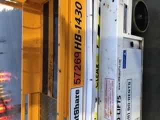 Custom Equipment HB-1430 Hy-Brid Scissor Lift
Platform capacity up to 670 lbs
Working height up to 20 ft
Weighs under 1,700 lbs
Non-marking wheels