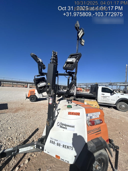 2023 Generac MLT2 Diesel, Flex Switch 120V Input, Powerzone Controller, (4) 320W LED Lights, 4kW Generator, 39.9 Gal Fuel Tank, 2" Ball, T3