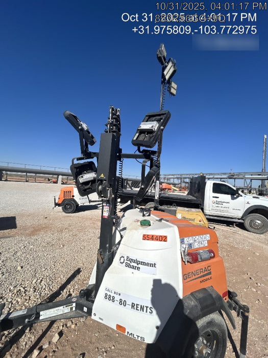 2023 Generac MLT2 Diesel, Flex Switch 120V Input, Powerzone Controller, (4) 320W LED Lights, 4kW Generator, 39.9 Gal Fuel Tank, 2" Ball, T3