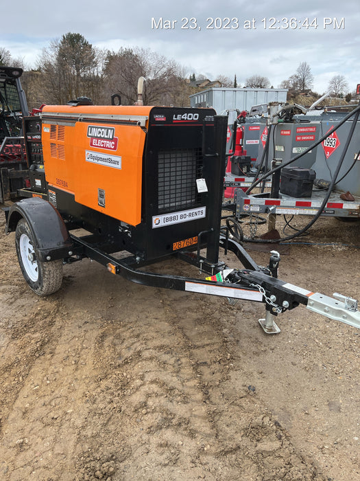 2023 Lincoln Electric LE400 Kubota V1505, Trlr, Cable Rack, Light Kit, ES Decals, T3