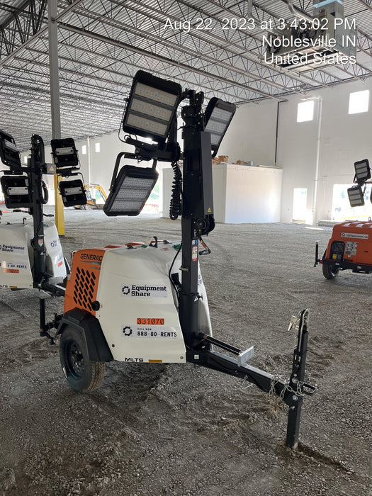 2023 Generac MLT2 Diesel, Flex Switch 120V Input, Powerzone Controller, (4) 320W LED Lights, 4kW Generator, 39.9 Gal Fuel Tank, 2" Ball, T3