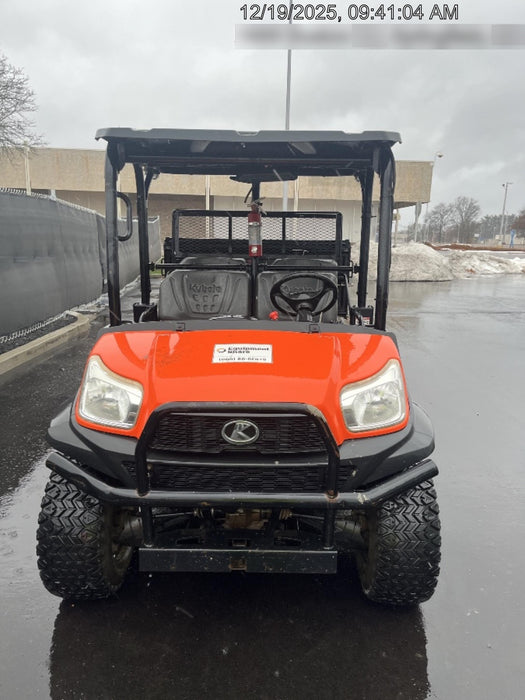 Kubota RTV-X1140W-H 4WD utility cart -LED strobe -Windshield tempered glass -Plastic canopy -Wire harness kit -Backup alarm