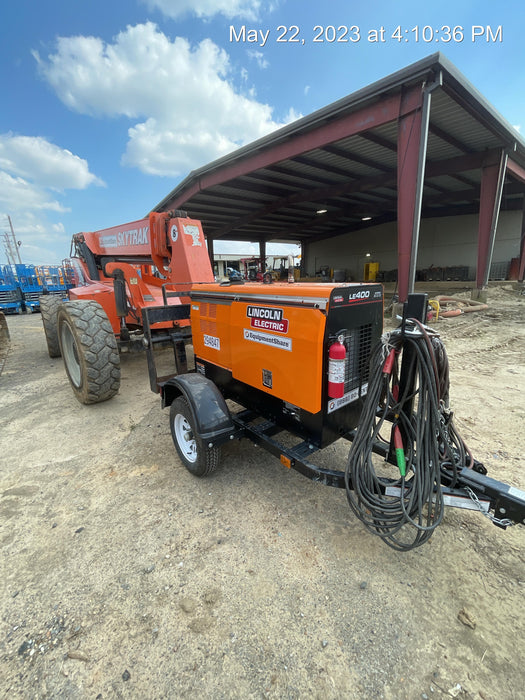 2023 Lincoln Electric LE400 Kubota V1505, Trlr, Cable Rack, Light Kit, ES Decals, T3