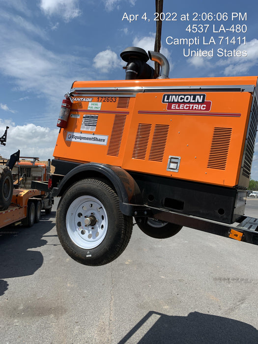 2021 Lincoln Electric Vantage 549X Ready Pak 3, ORANGE (includes trailer, cable rack, fender light kit)