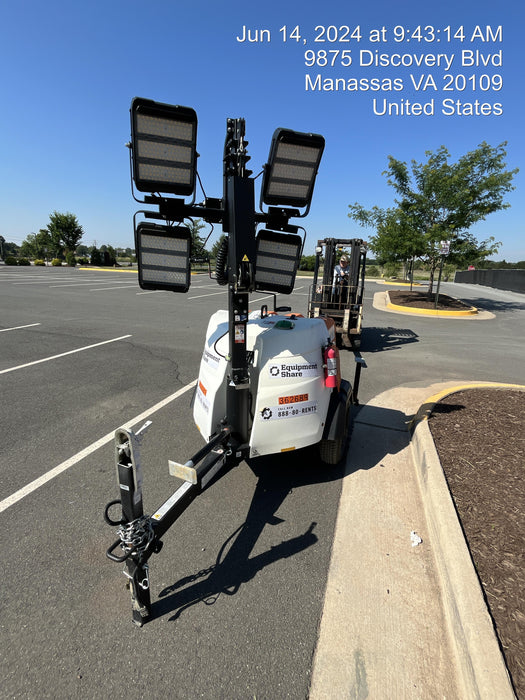 2023 Generac MLT2 Diesel, Flex Switch 120V Input, Powerzone Controller, 
(4) 320W LED Lights, 4kW Generator, 39.9 Gal Fuel Tank, 2" Ball, T3