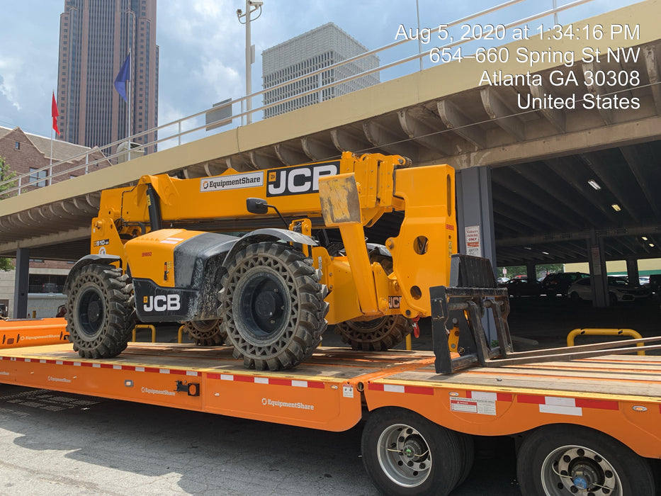 2020 JCB 510-56 Canopy, 74 HP, Solid Tires, STD Worklight, Beacon, Aux Hydraulics, Lifting Eye, Back up Alarm w/66" Carriage/60" Forks