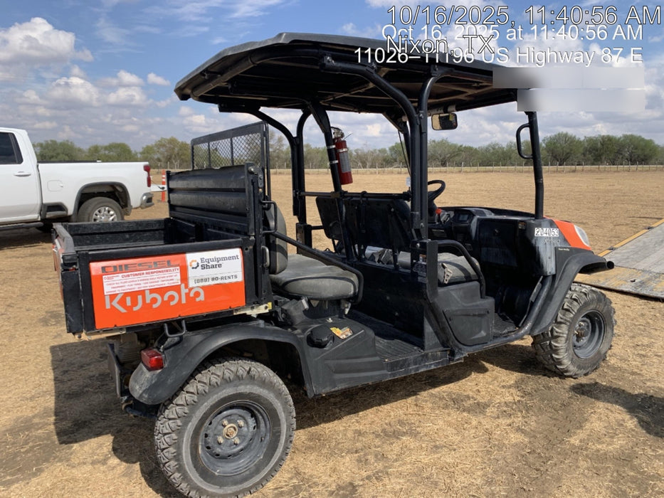 2022 Kubota RTV-X1140W-H Plastic Canopy, Windshield Acrylic Clear, LED Strobe Light, Wire Harness Kit, Back up Alarm