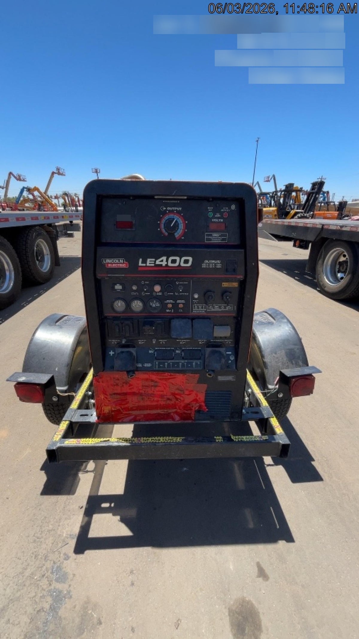 2022 Lincoln Electric LE400 Kubota V1505, Trlr, Cable Rack, Light Kit, ES Decals, T3