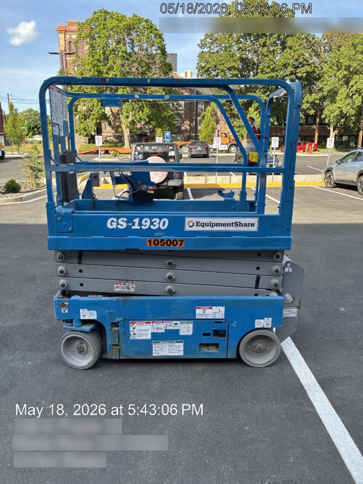 2020 Genie GS-1930 Fixed rails with chain entry gate - Pre A92.20, 800W Inverter