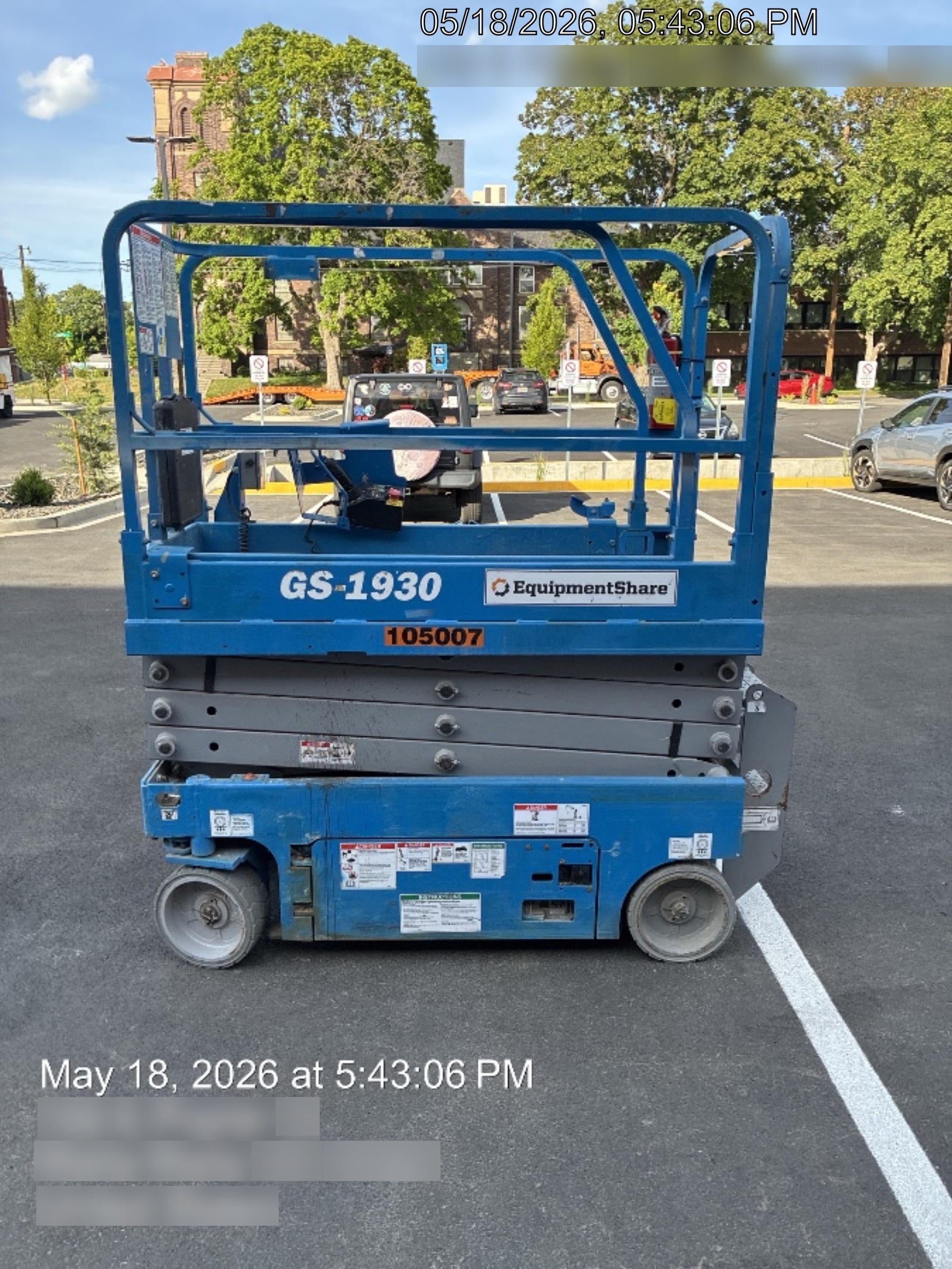 2020 Genie GS-1930 Fixed rails with chain entry gate - Pre A92.20, 800W Inverter