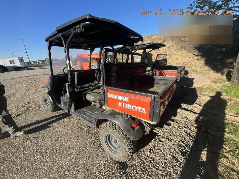 Kubota RTV-X1140W-H 4WD, LED Strobe, Windshield Acrylic Clear, Plastic Canopy, Wire Harness Kit, Backup Alarm