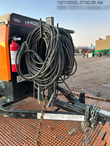 2022 Lincoln Electric LE400 Kubota V1505, Trlr, Cable Rack, Light Kit, ES Decals, T3