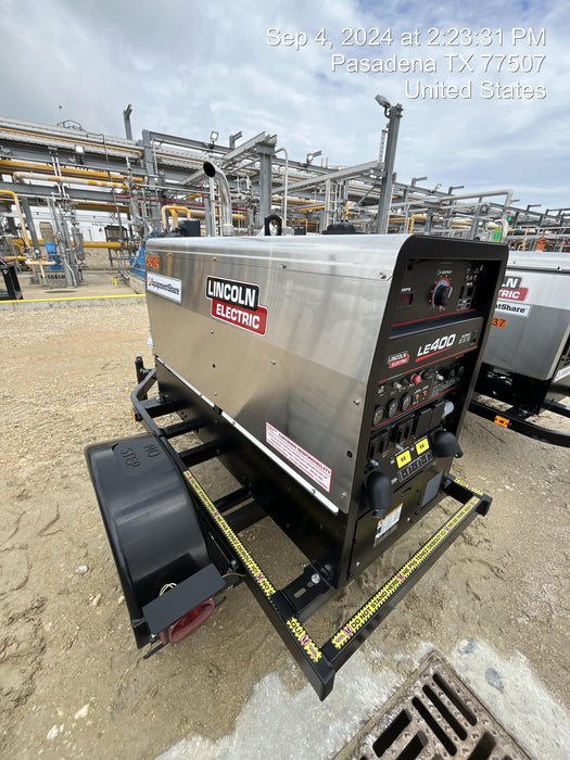 2024 Lincoln Electric LE400 Kubota V1505, Trlr, Cable Rack, Light Kit, ES Decals, T3