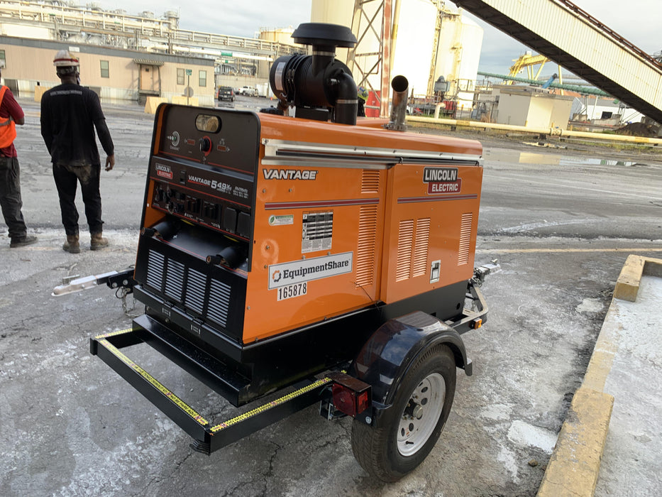 2021 Lincoln Electric Vantage 549X Ready Pak 3, ORANGE (includes trailer, cable rack, fender light kit)