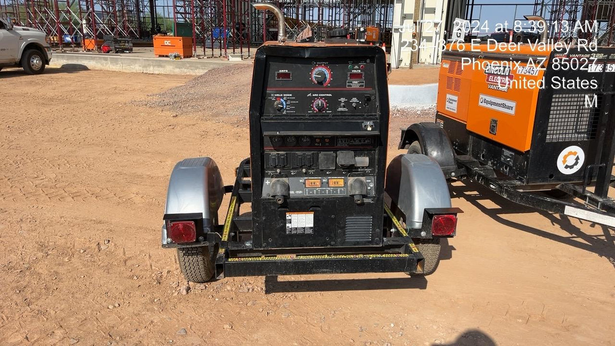 2022 Lincoln Electric LE400 Kubota V1505, Trlr, Cable Rack, Light Kit, ES Decals, T3