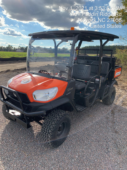 Kubota RTV-X1140W-H Plastic Canopy, Windshield Acrylic Clear, LED Strobe Light, Wire Harness Kit, Back up Alarm