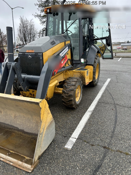 2020 John Deere 310LEP Cab/Heat/Air, 4WD, Standard Stick, Pilot Controls, 2 Way Hydraulics, TAG Manual QC