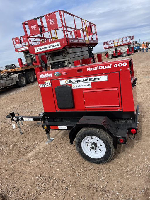 2022 Shindaiwa DGW400MDL Kubota D902 Engine, 23 HP, Dual Op Welder, Wire, Arc, Droop Stick, Tig, and CC Stick Functionality, Simulphase, 3 Phase and 1 Phase Gen Output, Single Axle NB Trlr, Slr Trckl Chrg 12V 12W, Fire Ext