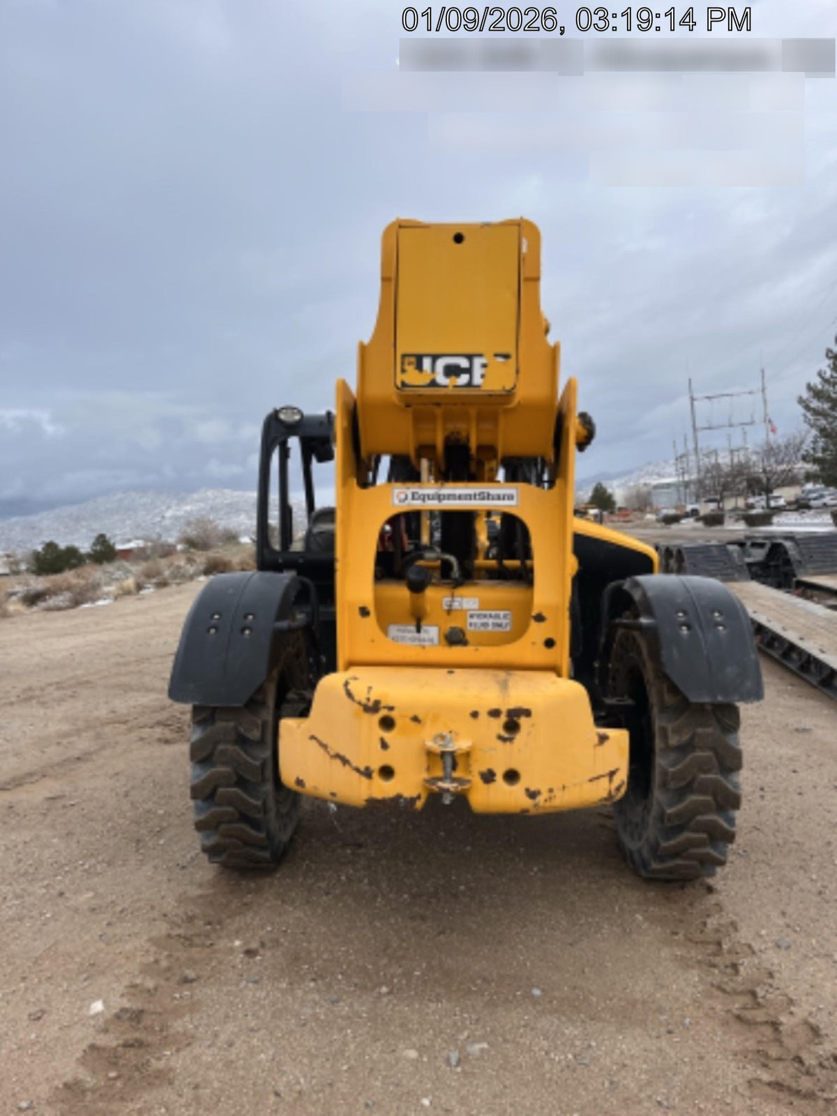 2020 JCB 512-56 Canopy, 74 HP, Solid Tires, STD Worklight, Beacon, Aux Hydraulics, Lifting Eye, Backup Alarm w/72" Carriage, 60" Forks