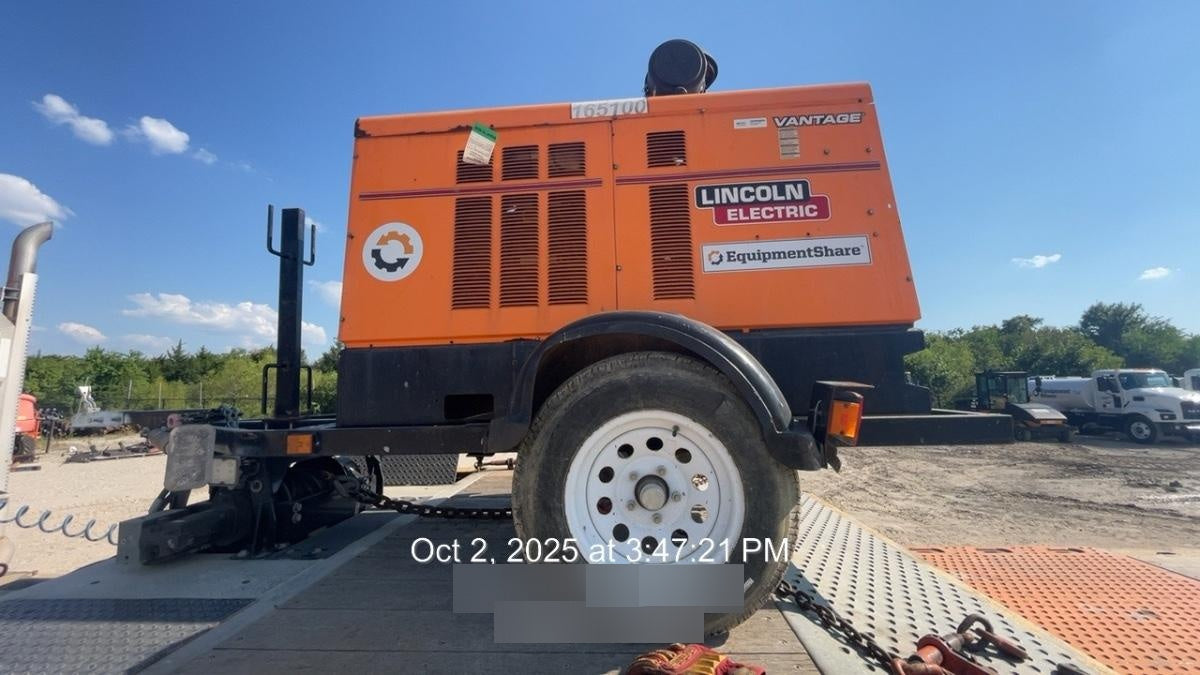 2021 Lincoln Electric Vantage 549X Ready Pak 3, ORANGE (includes trailer, cable rack, fender light kit)