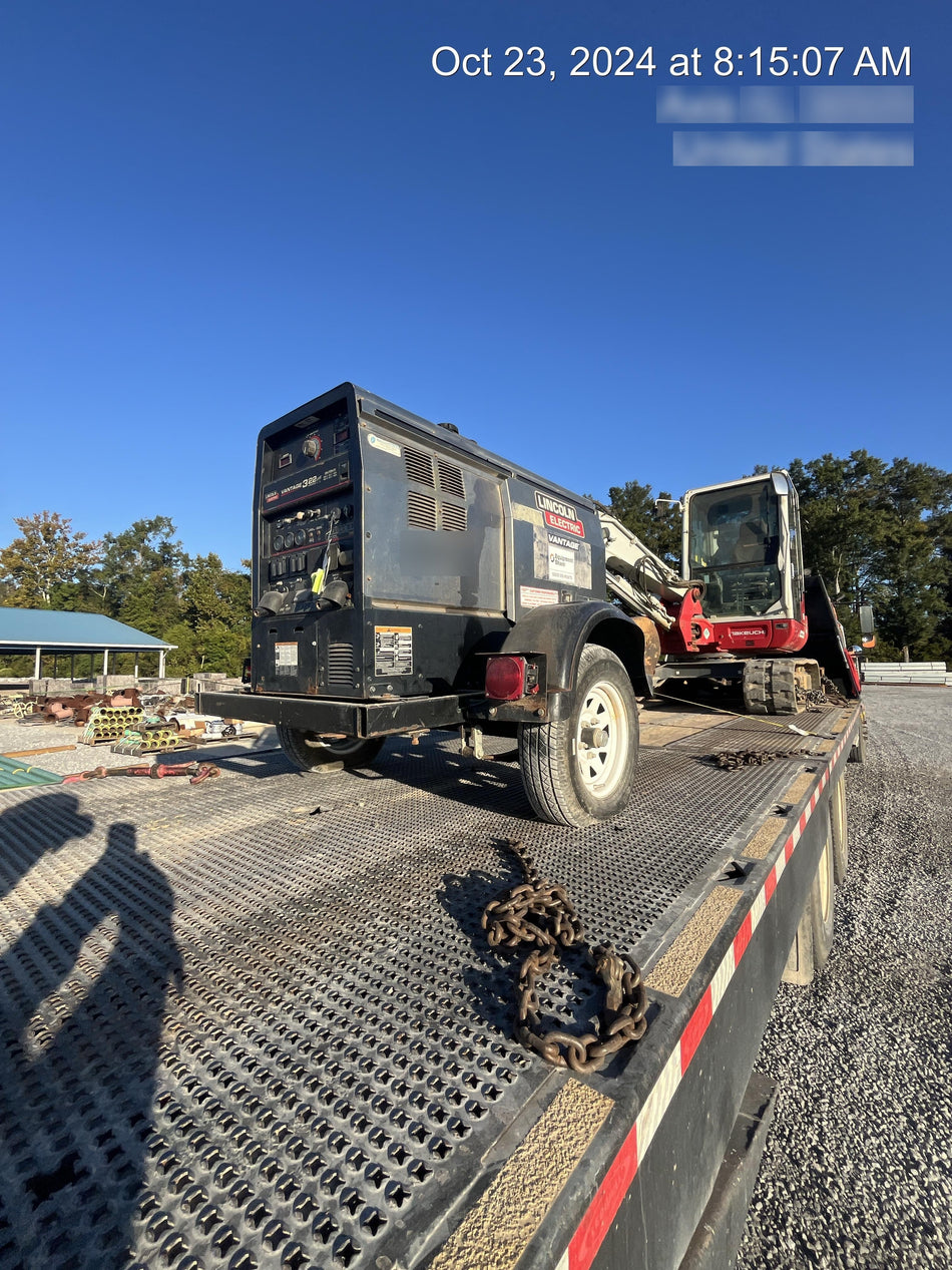 2019 Lincoln Electric Vantage 322 Lincoln Vantage 322 Welder w/Trailer, Light Kit, Cable Rack