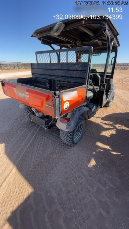Kubota RTV-X1140W-H Kubota RTVX1140WH 4wd Utility Cart, LED Strobe, Windshield Tempered Glass, Pastic Canopy, Wire Harness Kit, Backup Alarm