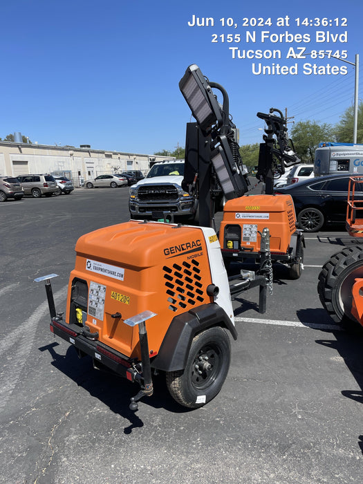 2024 Generac MLT2 Diesel, Flex Switch 120V Input, Powerzone Controller, 
(4) 320W LED Lights, 4kW Generator, 39.9 Gal Fuel Tank, 2" Ball, T3
