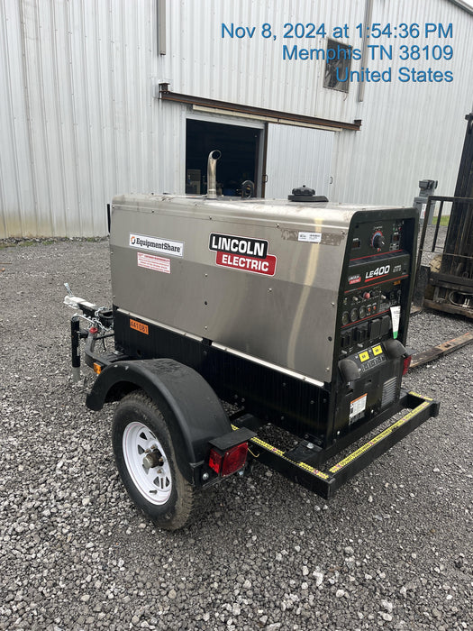 2024 Lincoln Electric LE400 Kubota V1505, Trlr, Cable Rack, Light Kit, ES Decals, T3