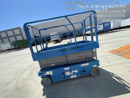 2019 Genie GS-2646 folding rails with full height swing gate