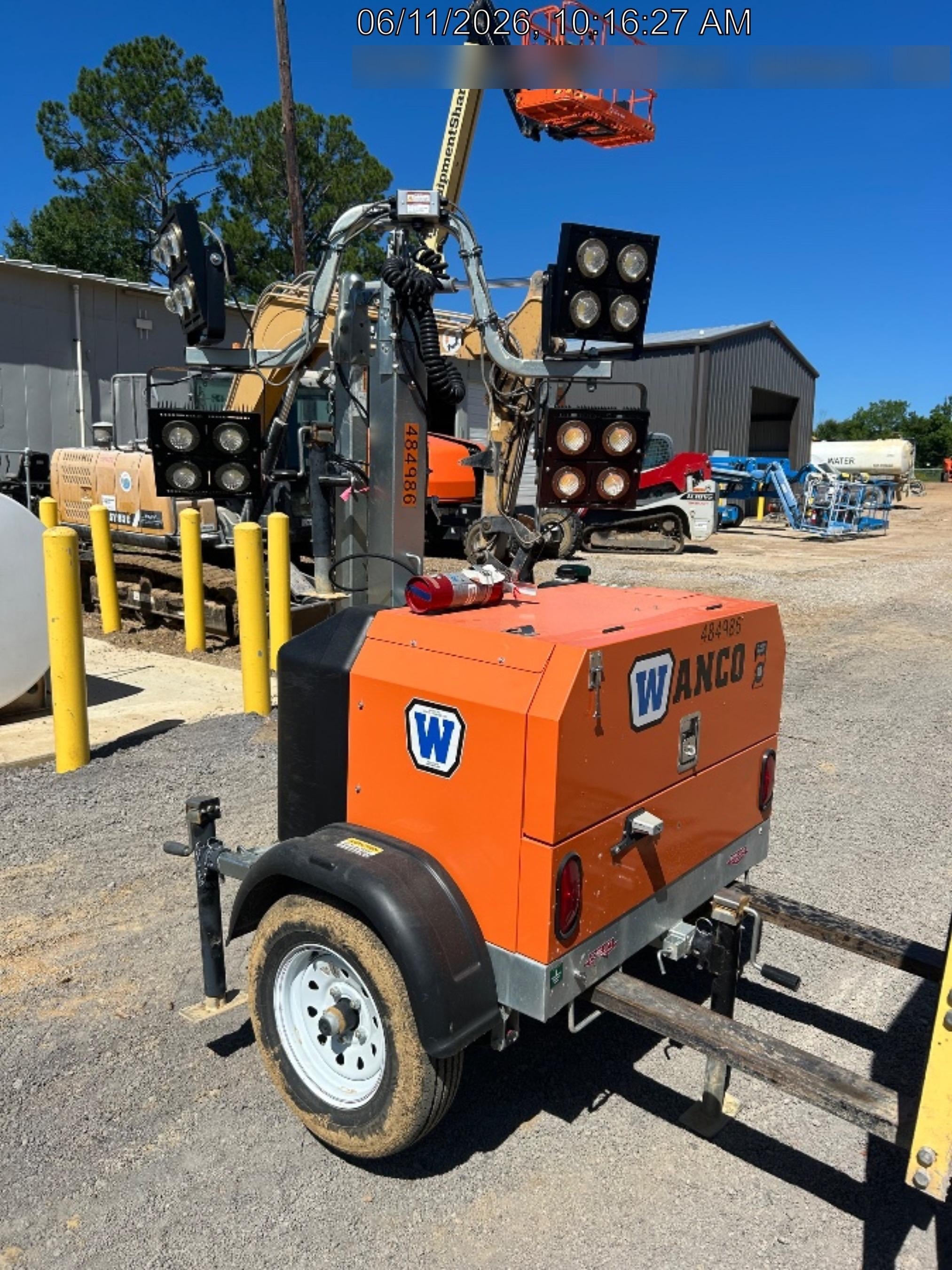 2025 Wanco WLTT-4MM4K Diesel, Mitsubishi L2E, 9.0HP @1800 rpm, Deep Sea Controller, Shore Power Plug, Auto Start, (4) 350W LED Floodlights, 4kW Generator, 60 Gal Fuel Tank, 2" Ball, T3