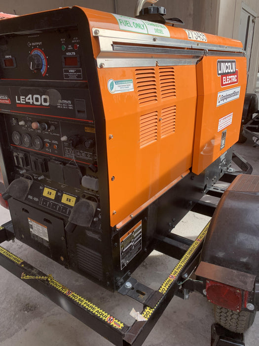 2022 Lincoln Electric LE400 Kubota V1505, Trlr, Cable Rack, Light Kit, ES Decals, T3