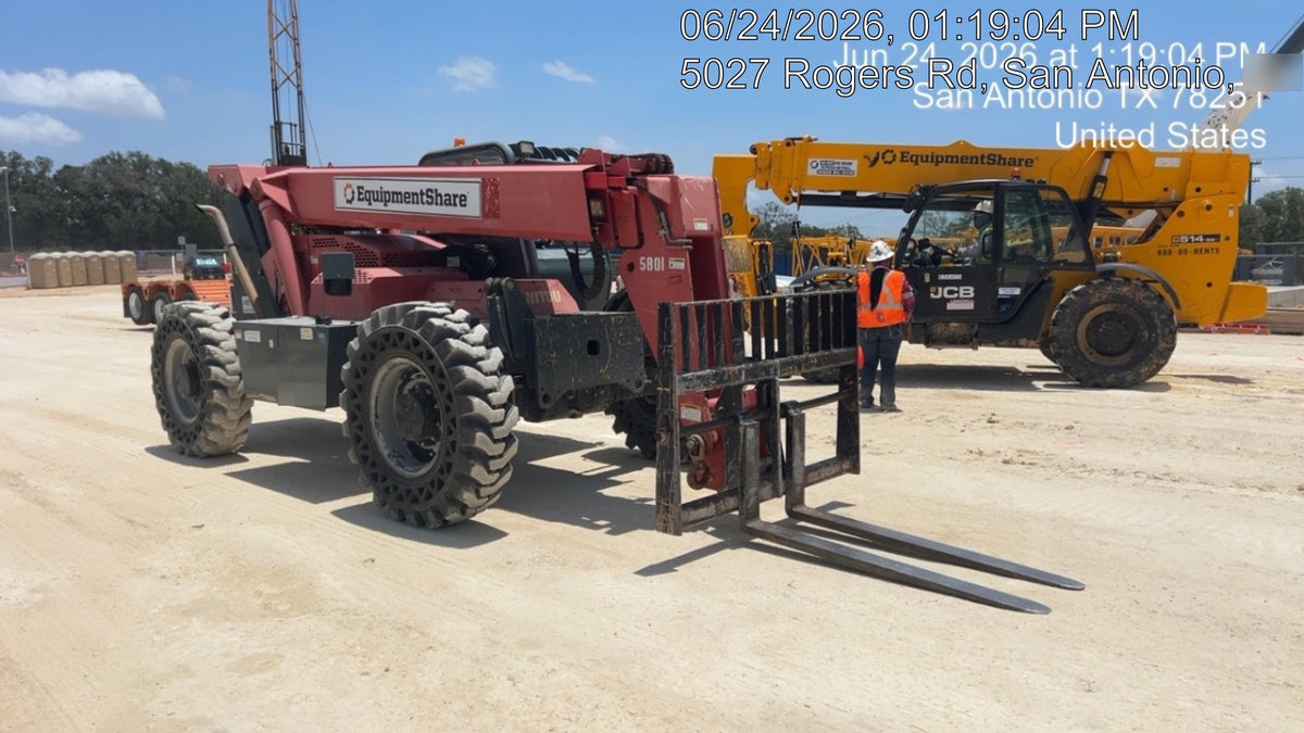2017 Manitou 12042 Manitou MTA 12042, Solid Tires, 66" Carriage, Open ROPS, Flashing Beacon and Work Light Package
