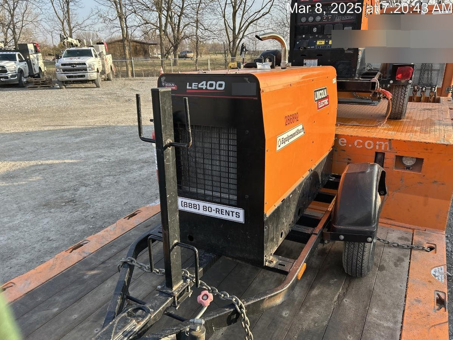 2022 Lincoln Electric LE400 Kubota V1505, Trlr, Cable Rack, Light Kit, ES Decals, T3