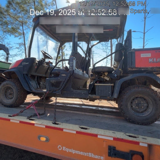 Kubota RTV-X1140W-H 4WD utility cart -LED strobe -Windshield tempered glass -Plastic canopy -Wire harness kit -Backup alarm