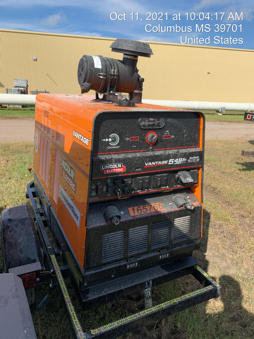 2021 Lincoln Electric Vantage 549X Ready Pak 3, ORANGE (includes trailer, cable rack, fender light kit)