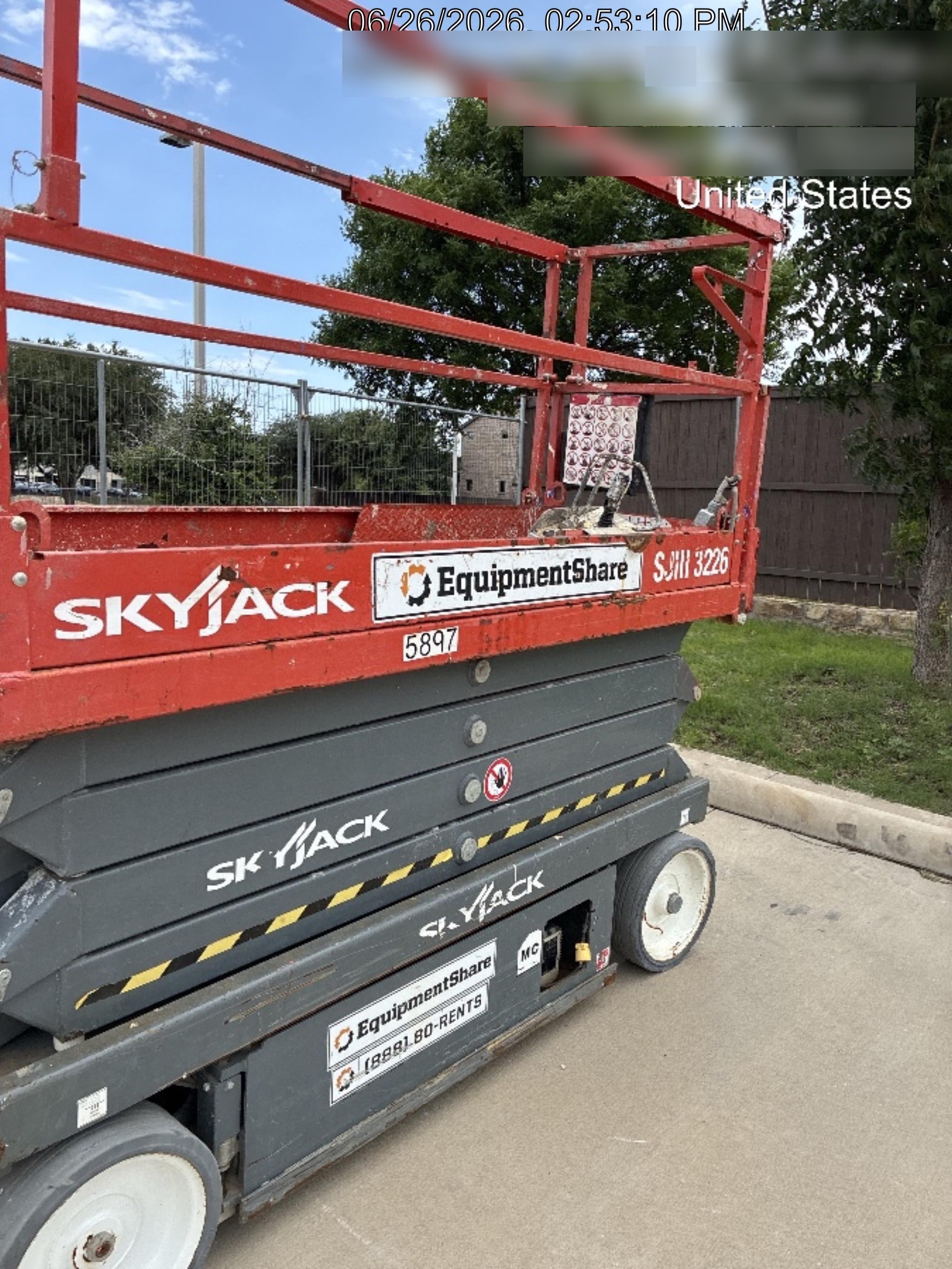2017 Skyjack SJIII-3226 Skyjack SJ3226, Trojan Battery Set, Extended Warranty 5yr/5k hr