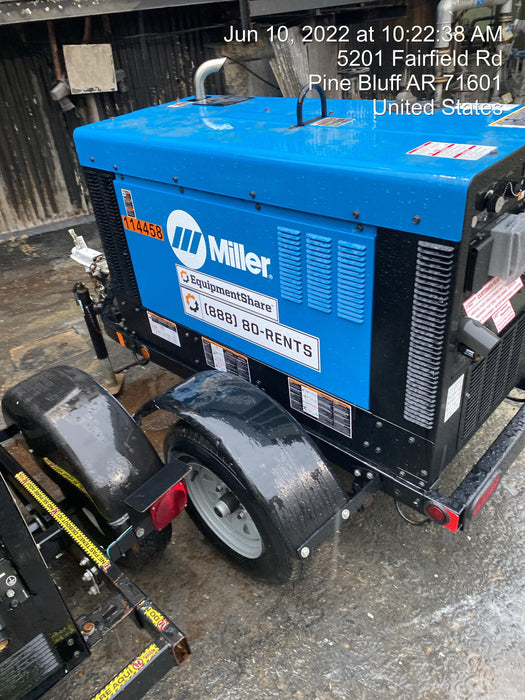 2020 Miller Electric BIG BLUE 400 Trailer Mounted Welder