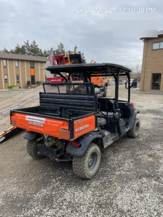 2020 Kubota RTV-X1140W-H 4WD utility cart -LED strobe -Windshield tempered glass -Plastic canopy -Wire harness kit -Backup alarm
