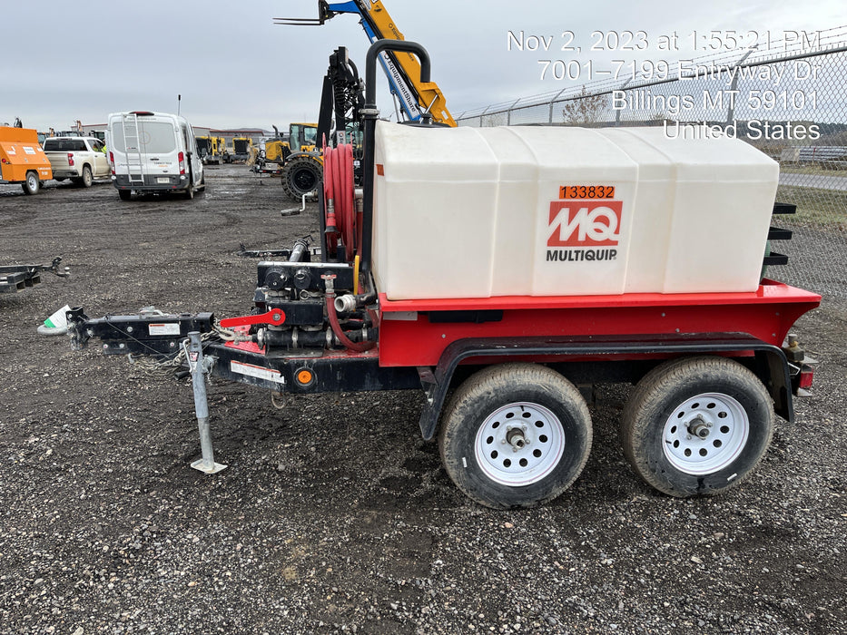 2022 Allmand NLV3GR (4) LED Light Fixture 350W, 23' Vertical Mast, 3kW Prime, Towable, ES Decals, T3