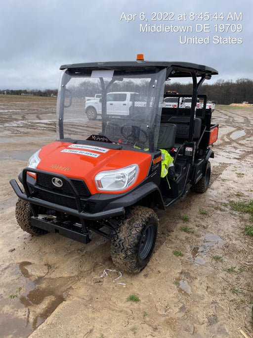 2022 Kubota RTV-X1140W-H Plastic Canopy, Windshield Acrylic Clear, LED Strobe Light, Wire Harness Kit, Back up Alarm