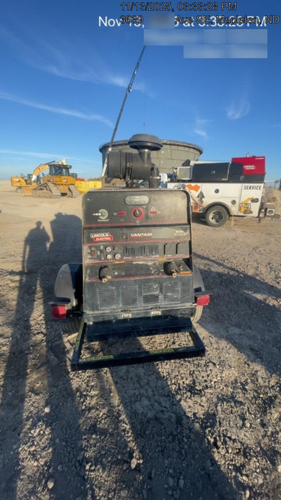 2021 Lincoln Electric Vantage 549X Ready Pak 3, ORANGE (includes trailer, cable rack, fender light kit)