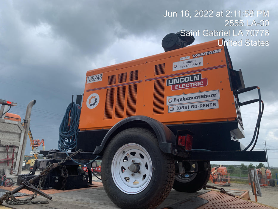 2021 Lincoln Electric Vantage 549X Ready Pak 3, ORANGE (includes trailer, cable rack, fender light kit)
