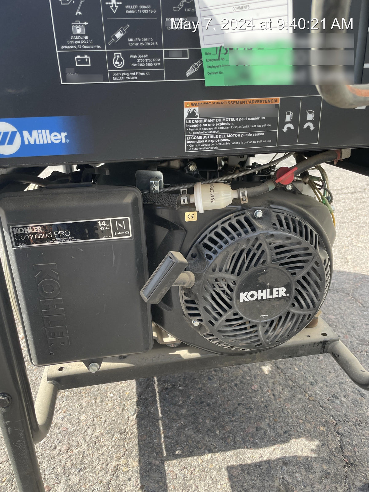 2023 Miller Electric Blue Star 185 Engine Driven Welder, Electric Start, 13 hp, Gas, 6,500 W Peak 907664