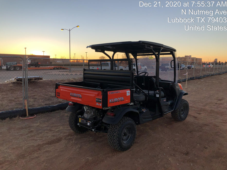 2020 Kubota RTV-X1140W-H Canopy, 4-Seater, Diesel, Windshield Acrylic Clear, LED Strobe, Backup Alarm