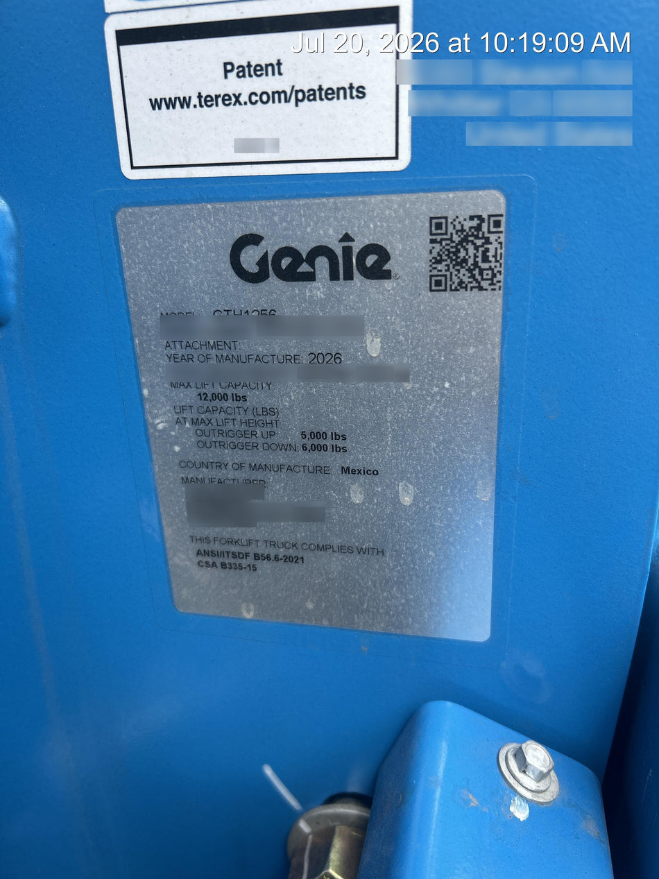 2026 GENIE GTH-1256