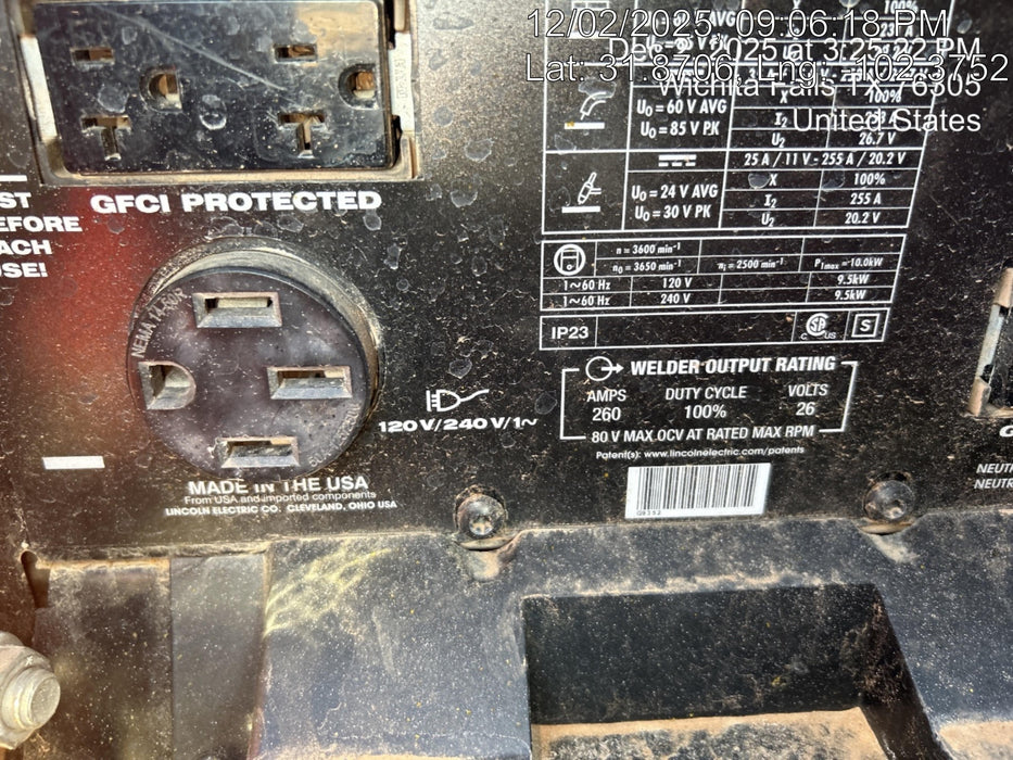 2025 LINCOLN ELECTRIC Ranger 260MPX