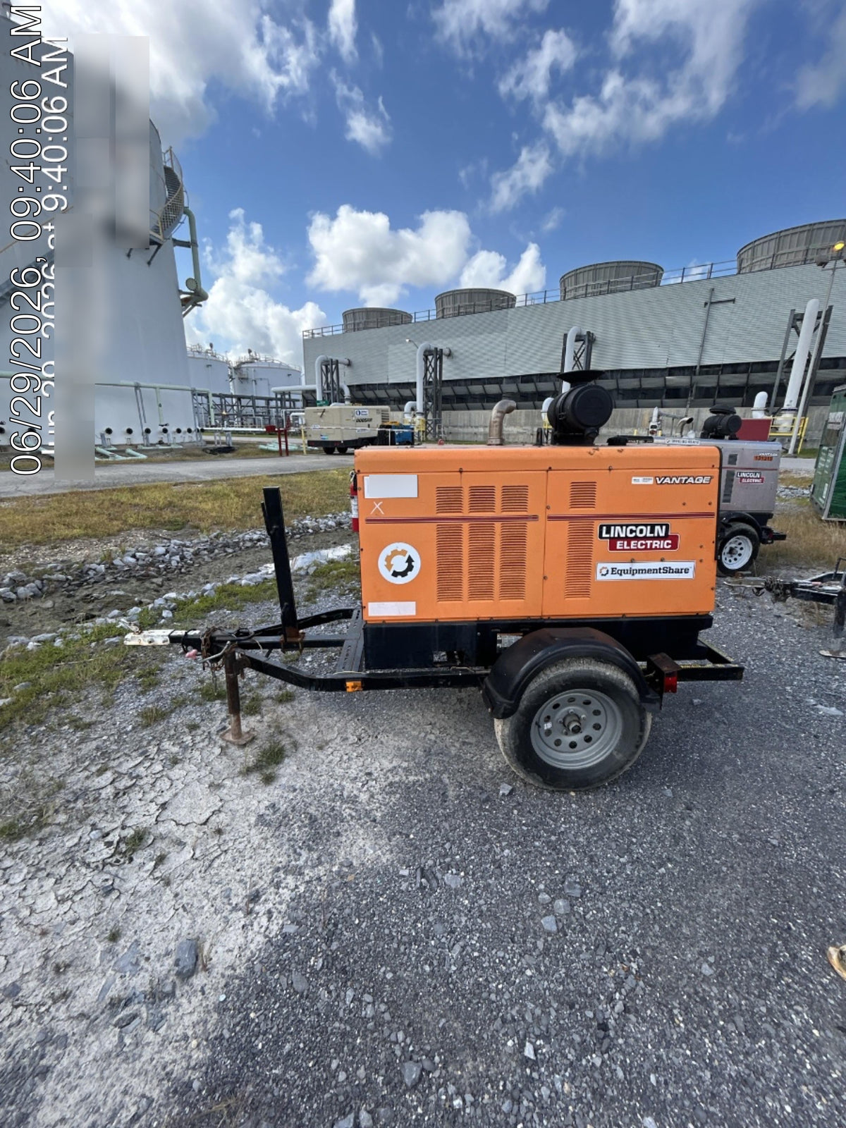 2021 Lincoln Electric Vantage 549X Ready Pak 3, ORANGE (includes trailer, cable rack, fender light kit)